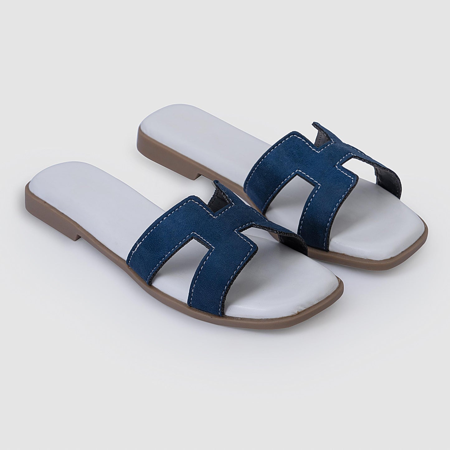 Flats | Aurora Blue & White