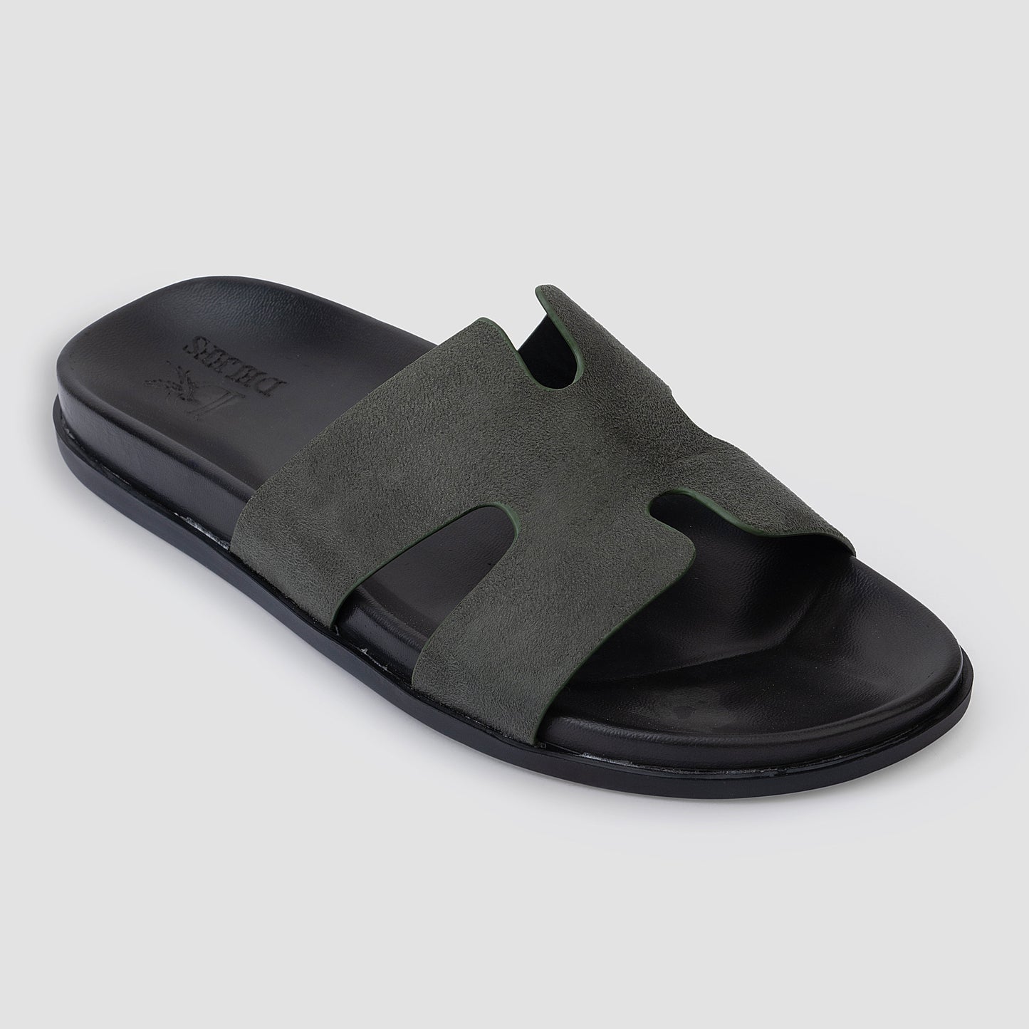 Slider Men | Francesca Suede Green