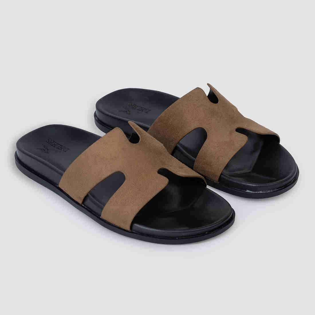 Slider Men | Francesca Suede Tan