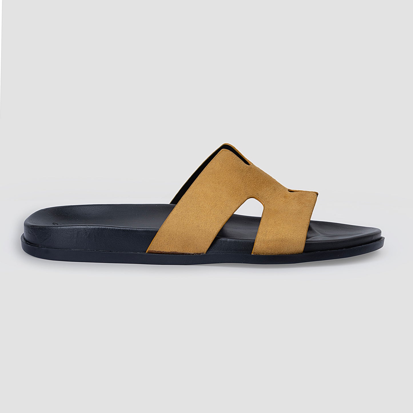 Slider Men | Francesca Suede Yellow