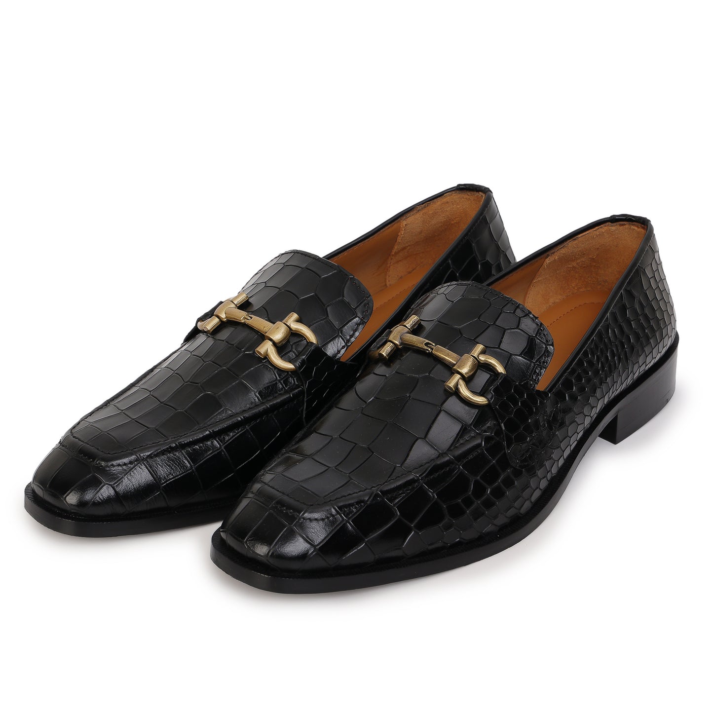 Delefs Men's Soft leather, effortless style Black Shoes