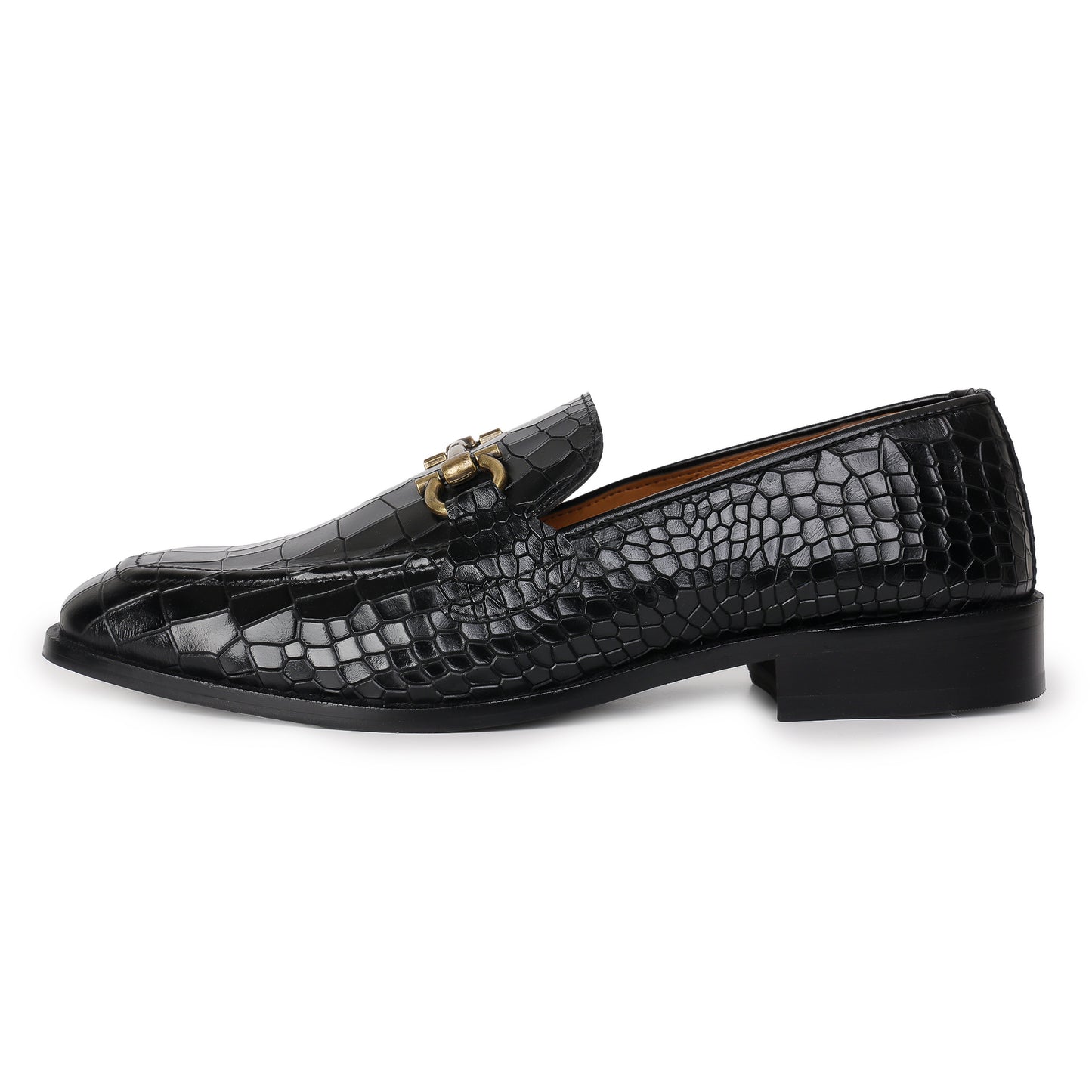 Delefs Men's Soft leather, effortless style Black Shoes