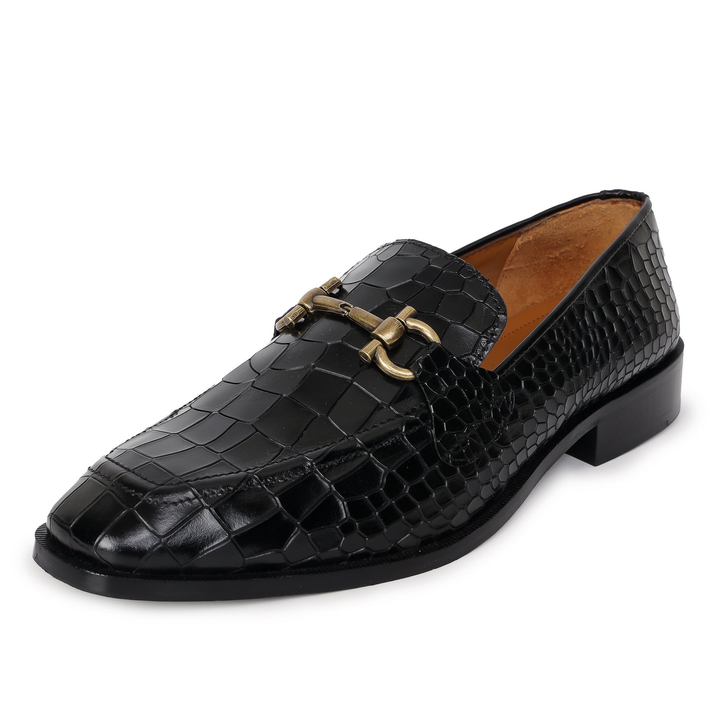 Delefs Men's Soft leather, effortless style Black Shoes