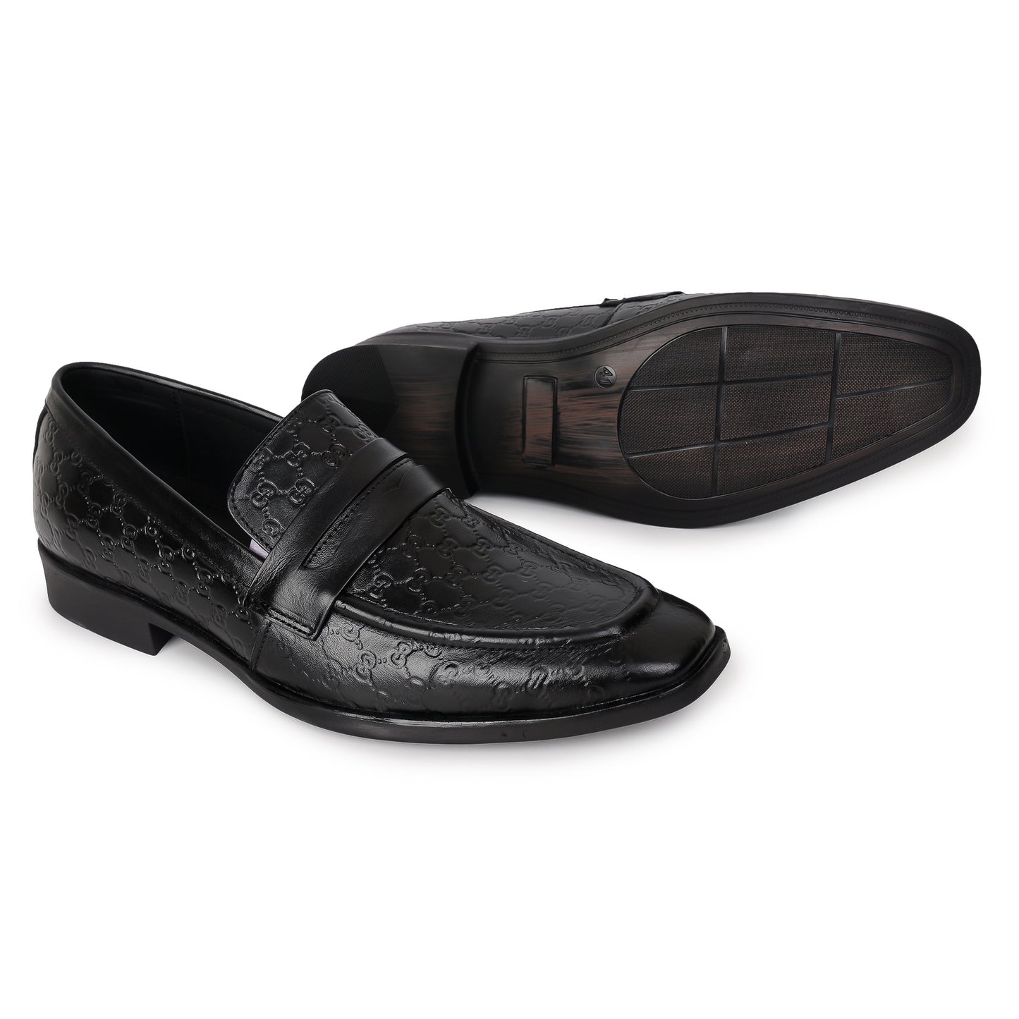 Delefs Men's Soft leather, effortless style Black Shoes