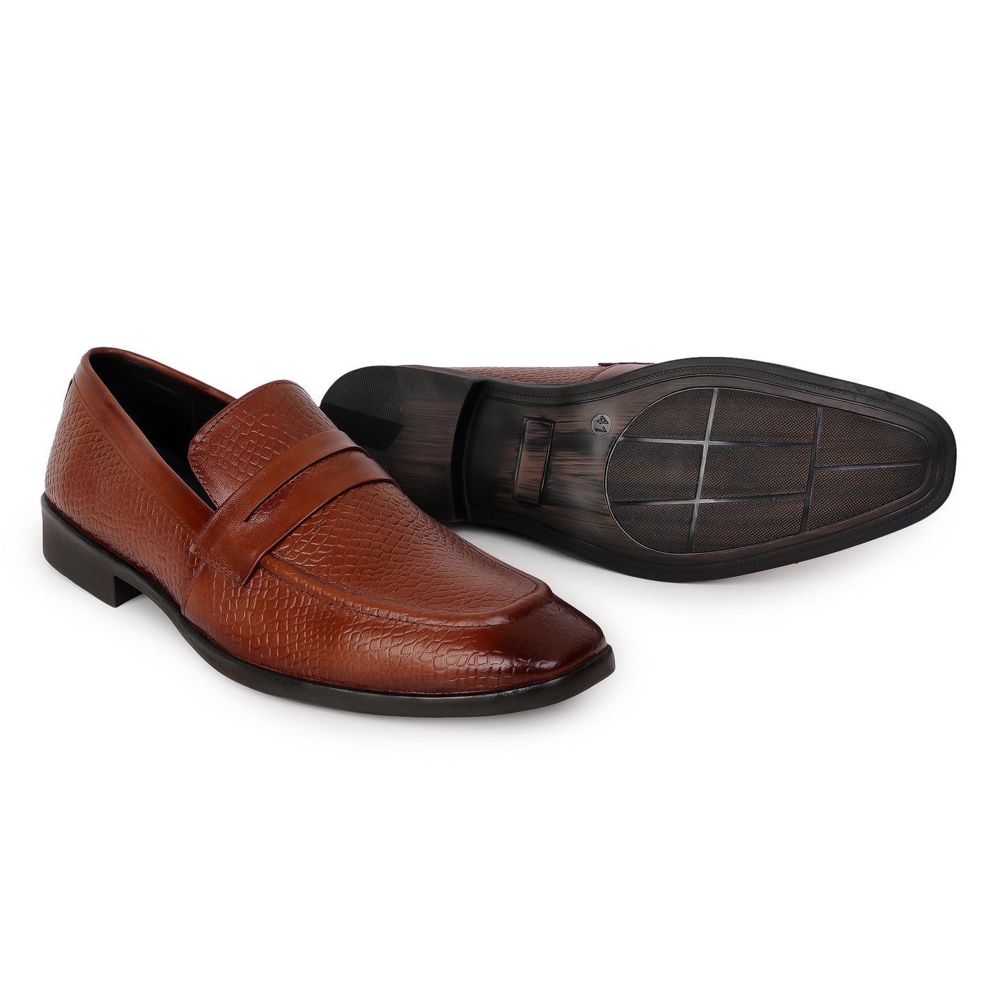 Delefs Men's Soft leather, effortless style Brown Shoes