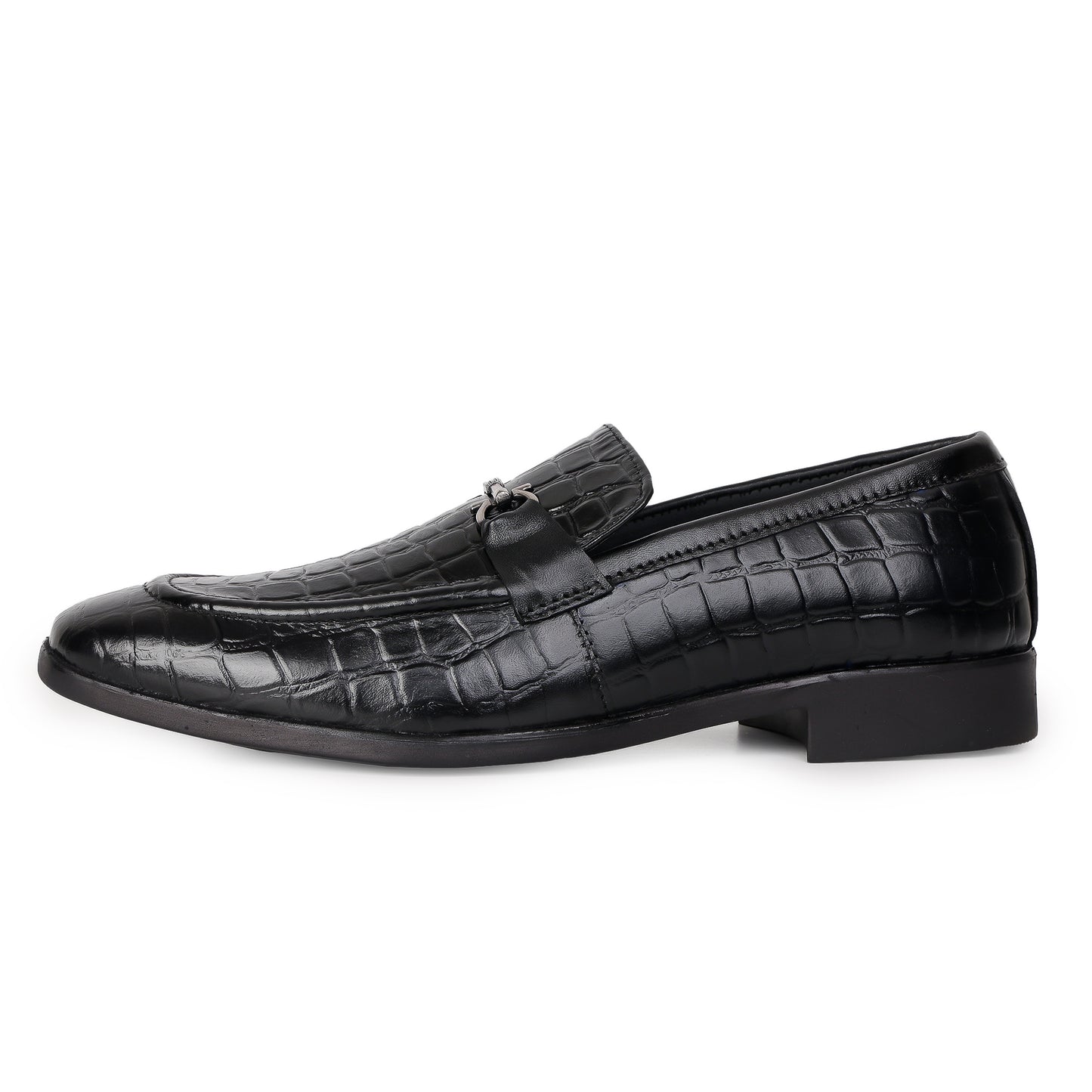 Delefs Men's Soft leather, effortless style Black Shoes