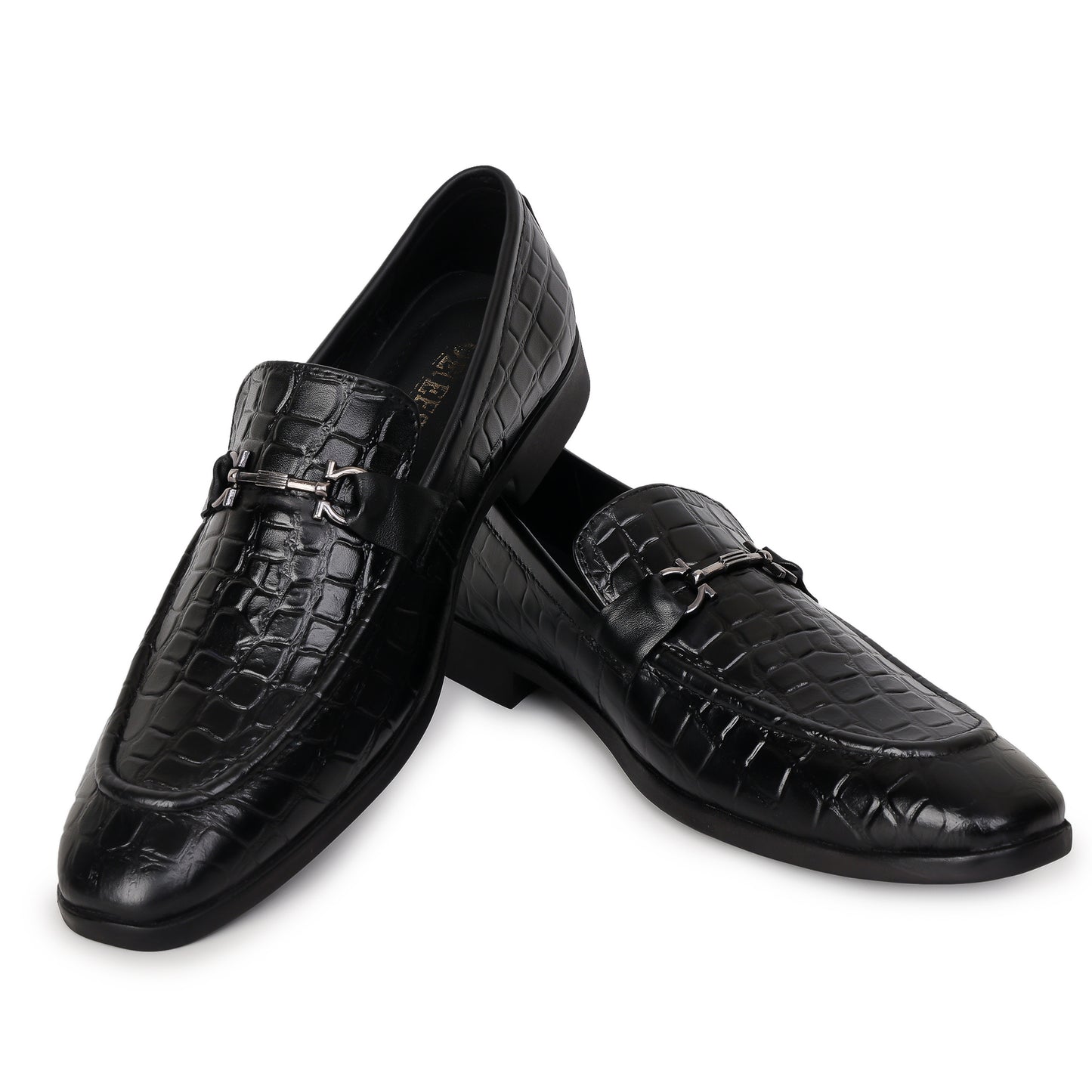 Delefs Men's Soft leather, effortless style Black Shoes