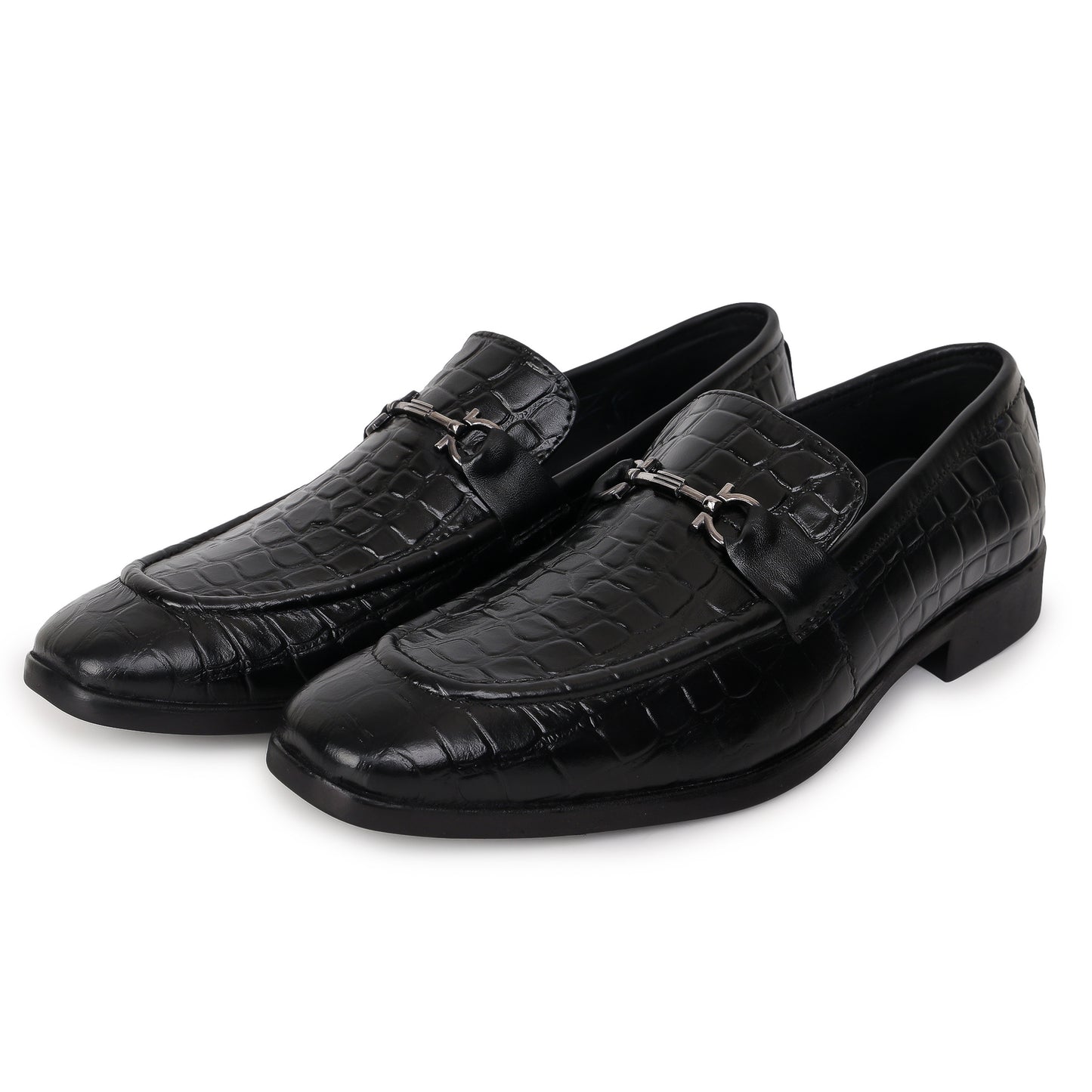 Delefs Men's Soft leather, effortless style Black Shoes