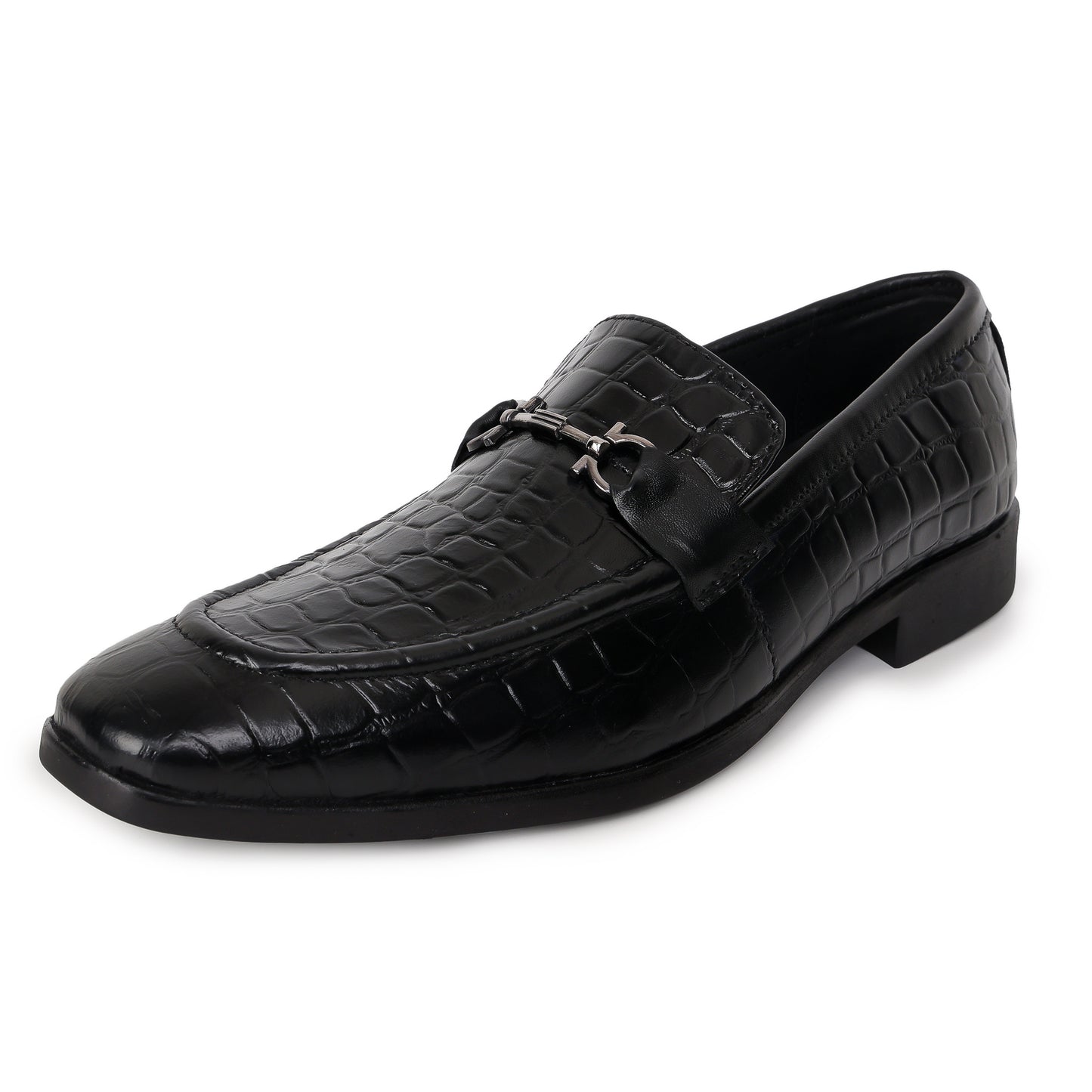 Delefs Men's Soft leather, effortless style Black Shoes