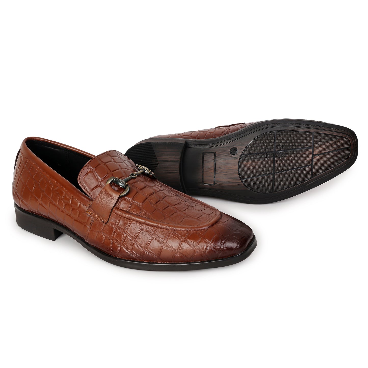 Delefs Men's Soft leather, effortless style Brown Shoes