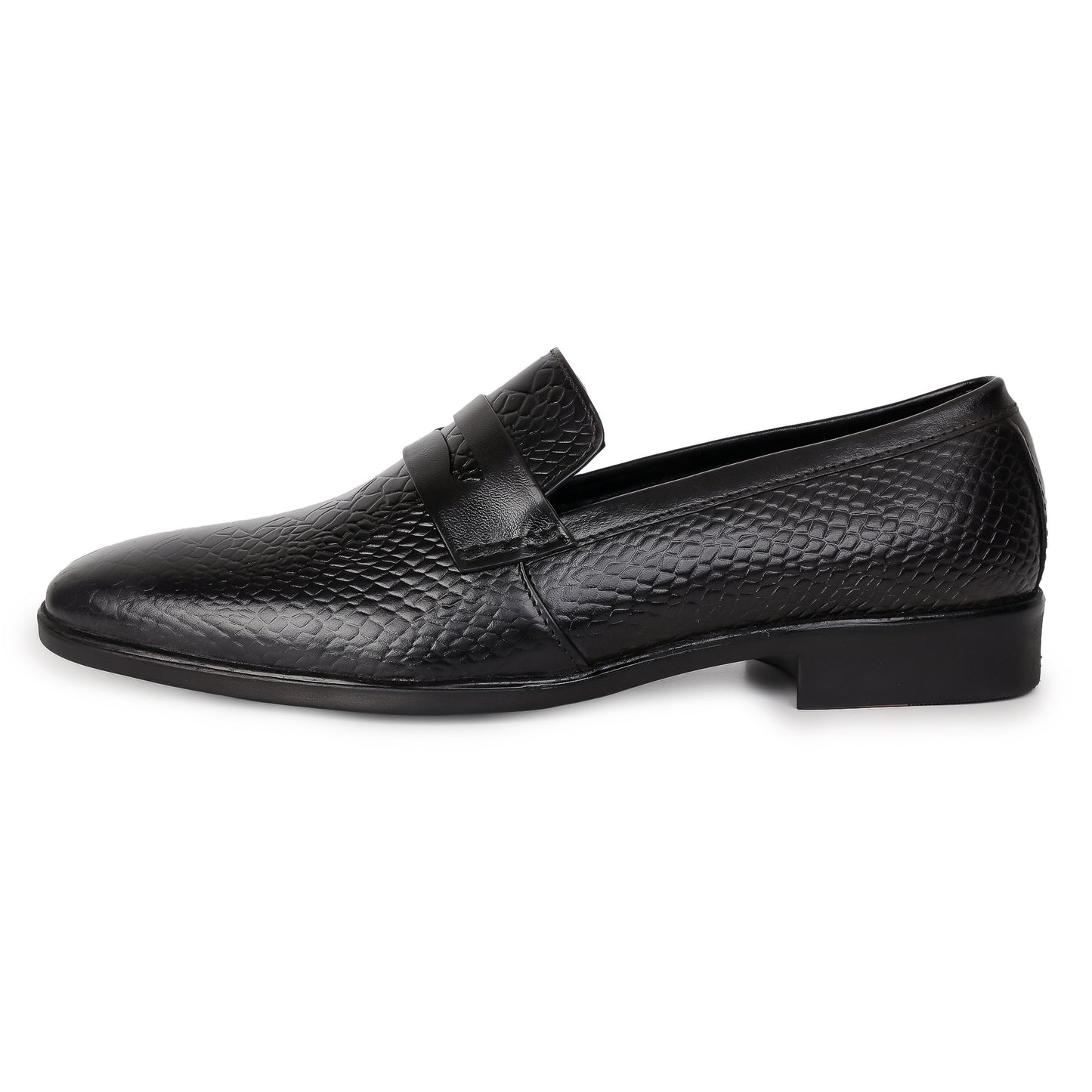 Delefs Men's Soft leather, effortless style Black Shoes