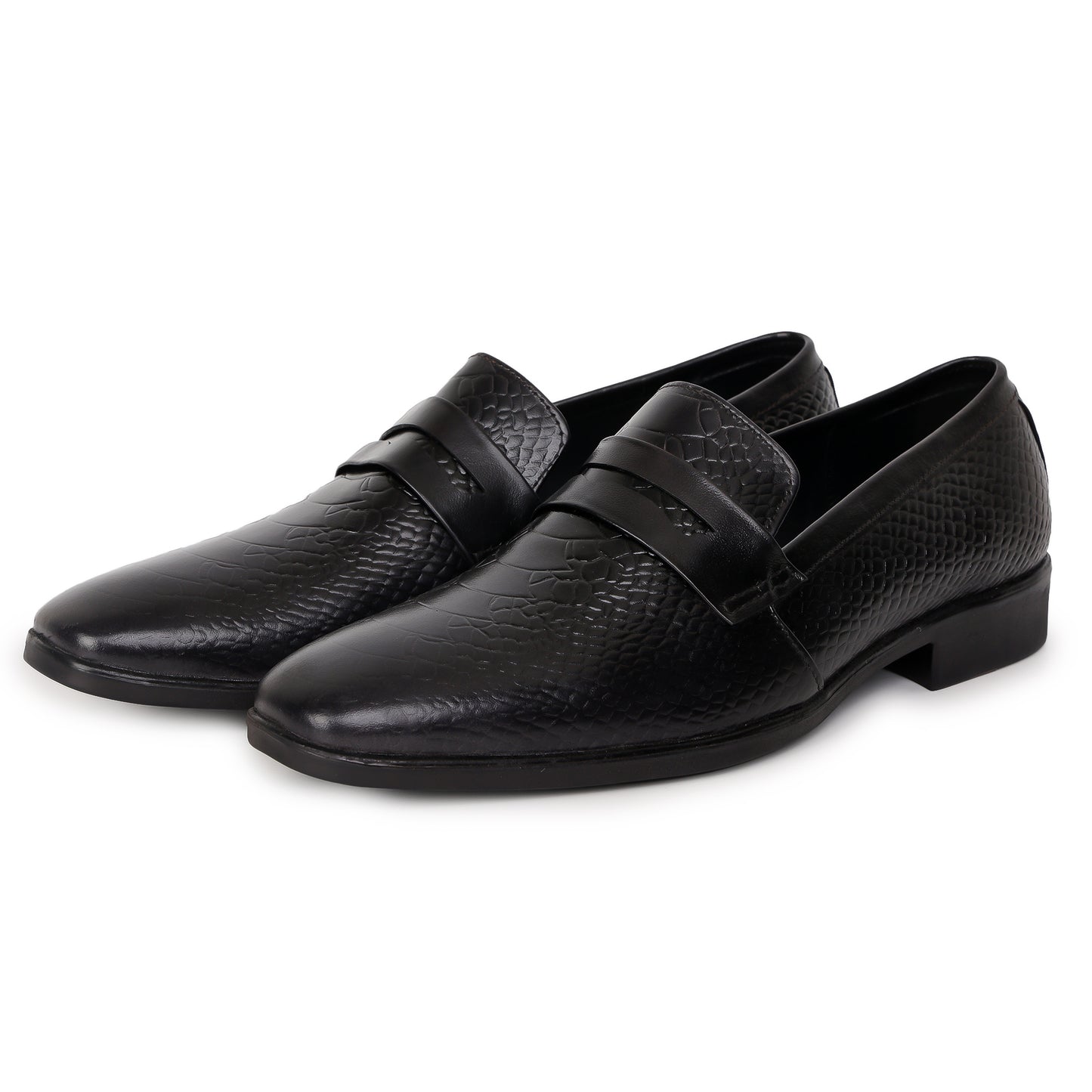 Delefs Men's Soft leather, effortless style Black Shoes