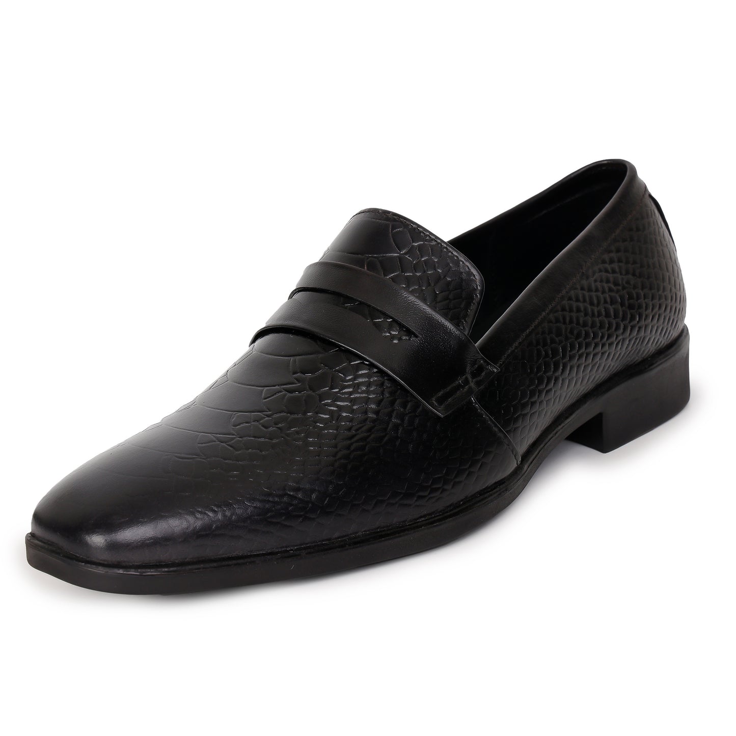 Delefs Men's Soft leather, effortless style Black Shoes