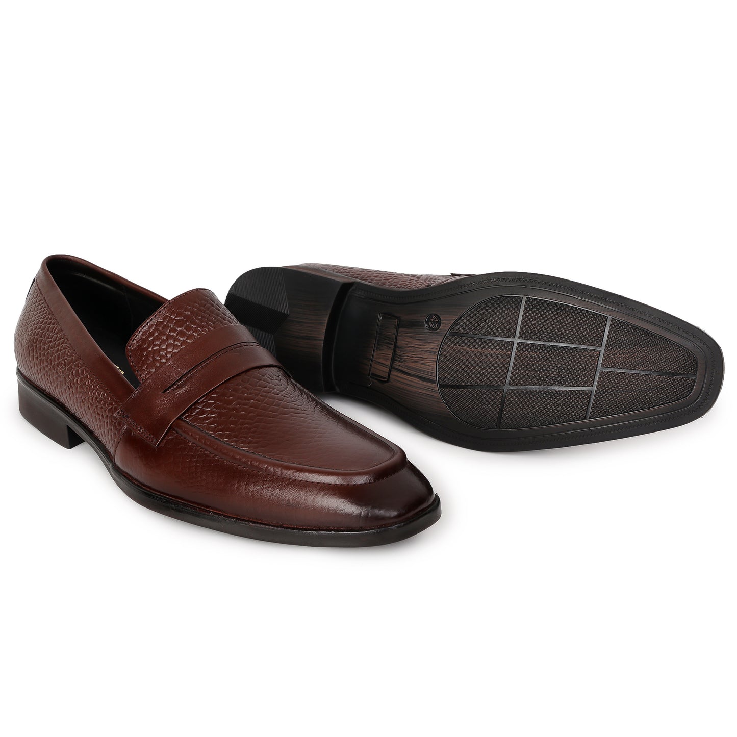 Delefs Men's Soft leather, effortless style Brown Shoes