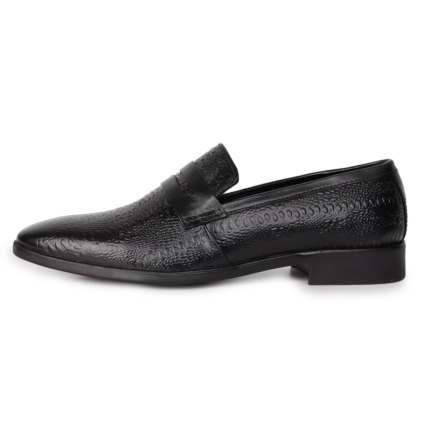Delefs Men's Soft leather, effortless style Black Shoes