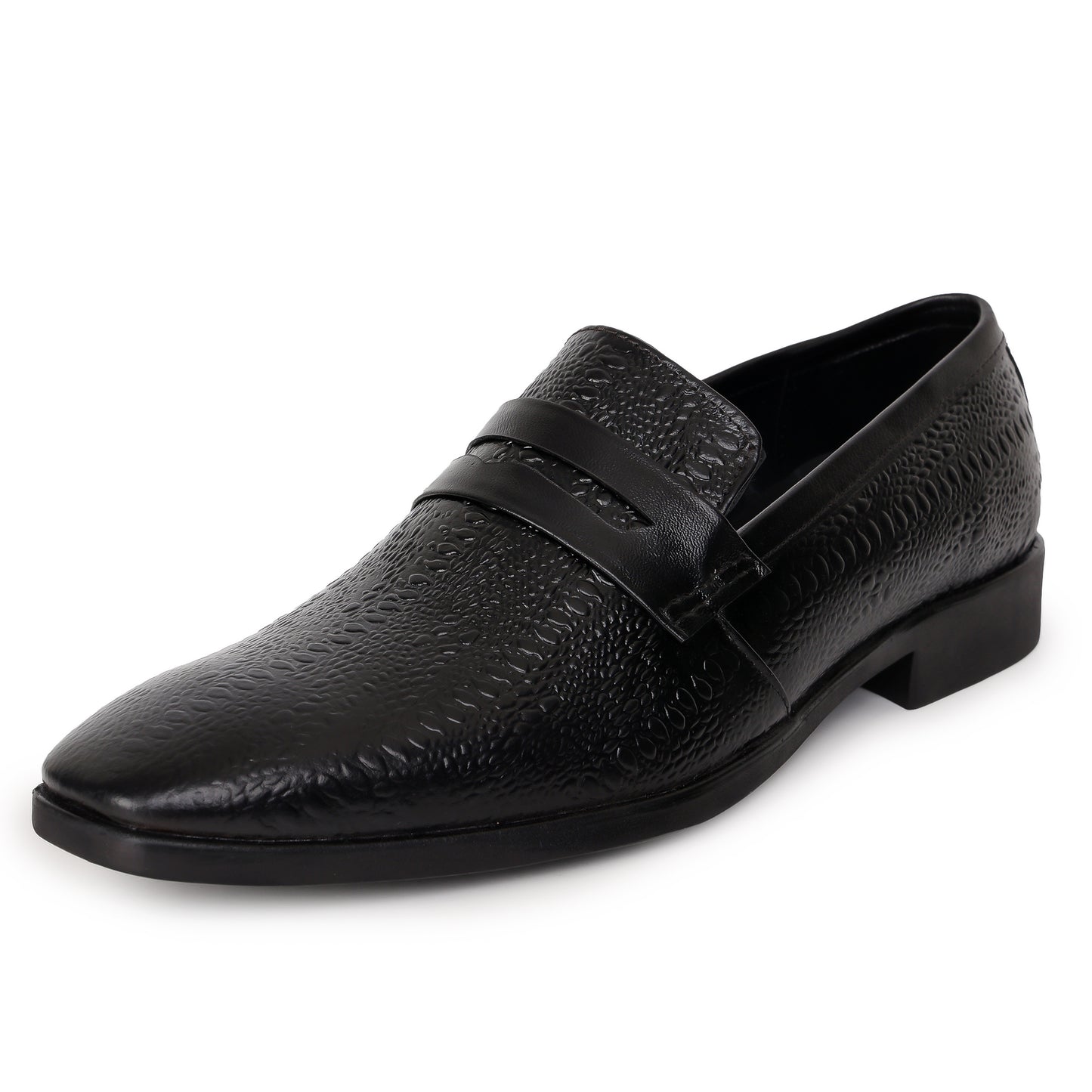 Delefs Men's Soft leather, effortless style Black Shoes
