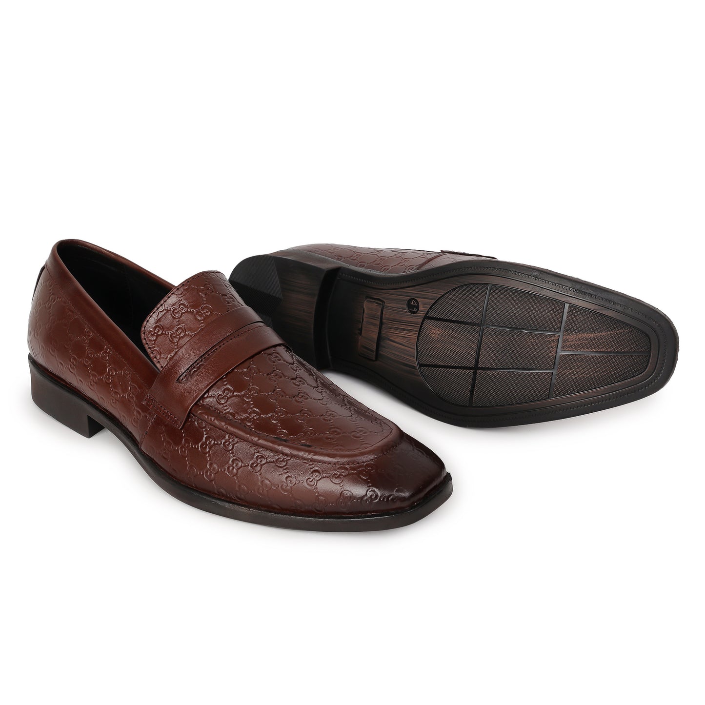 Delefs Men's Soft leather, effortless style Brown Shoes