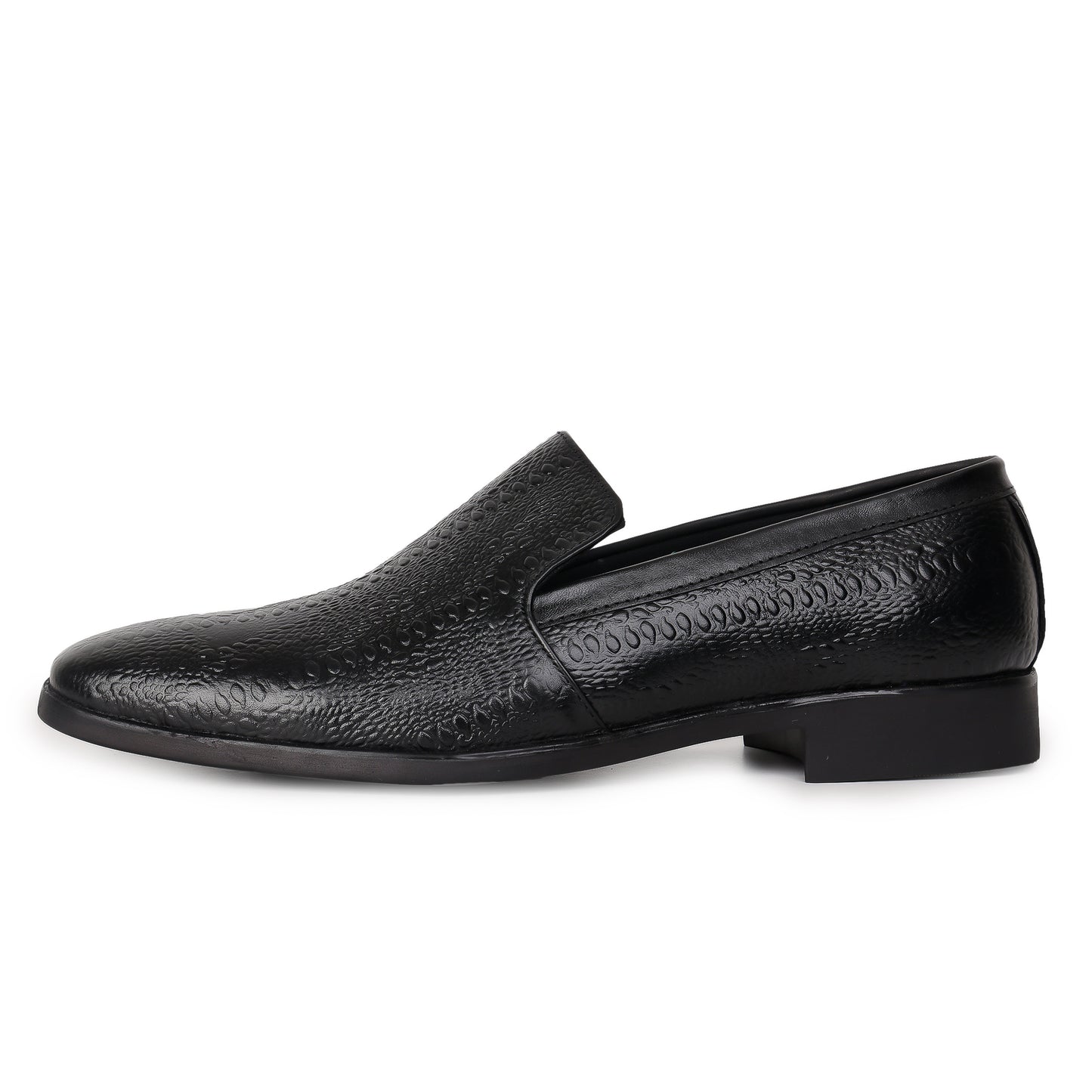 Delefs Men's Soft leather, effortless style Black Shoes