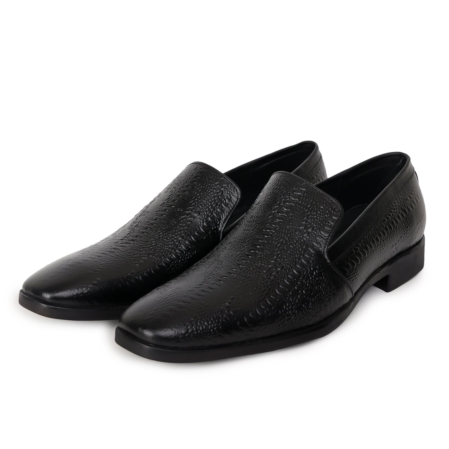 Delefs Men's Soft leather, effortless style Black Shoes