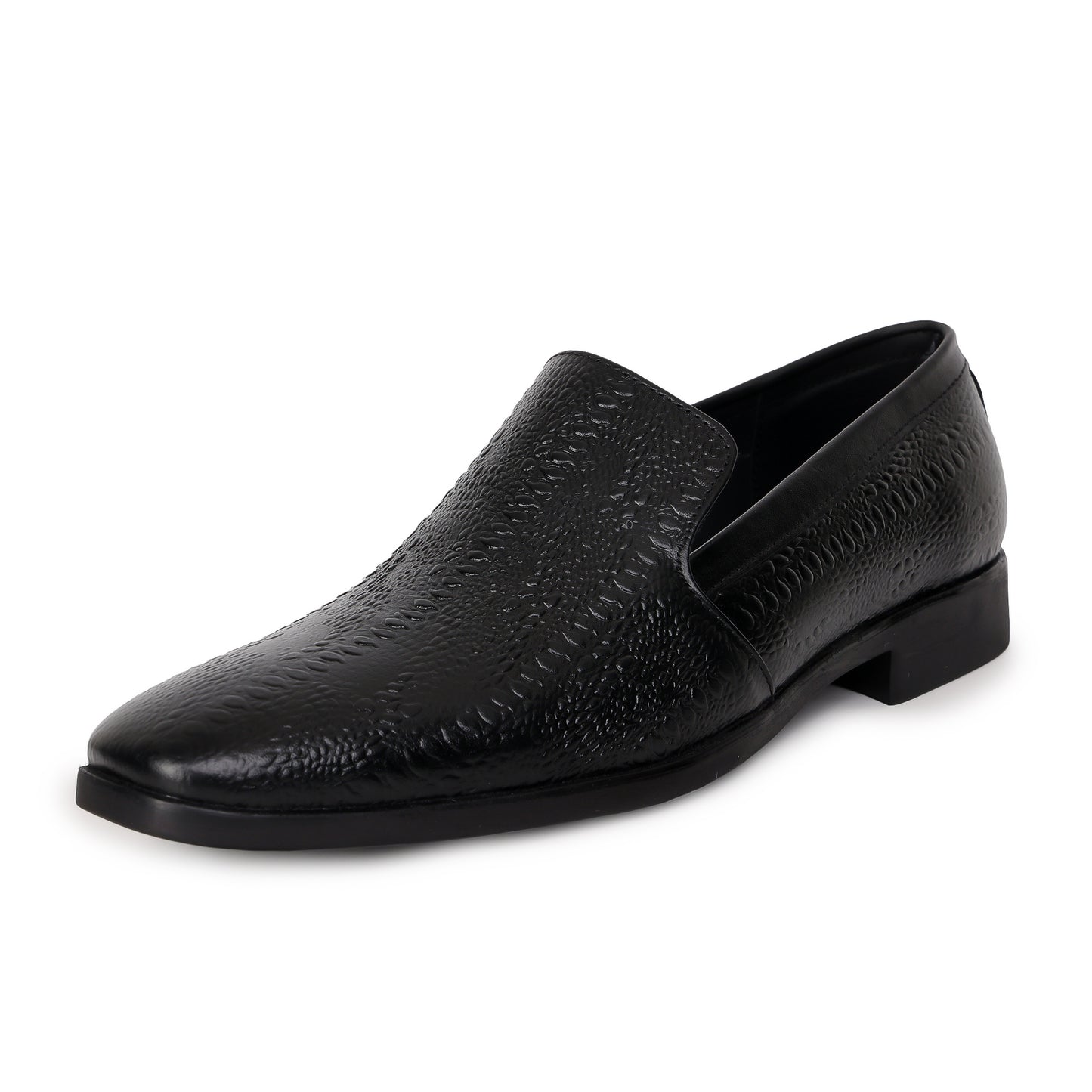 Delefs Men's Soft leather, effortless style Black Shoes