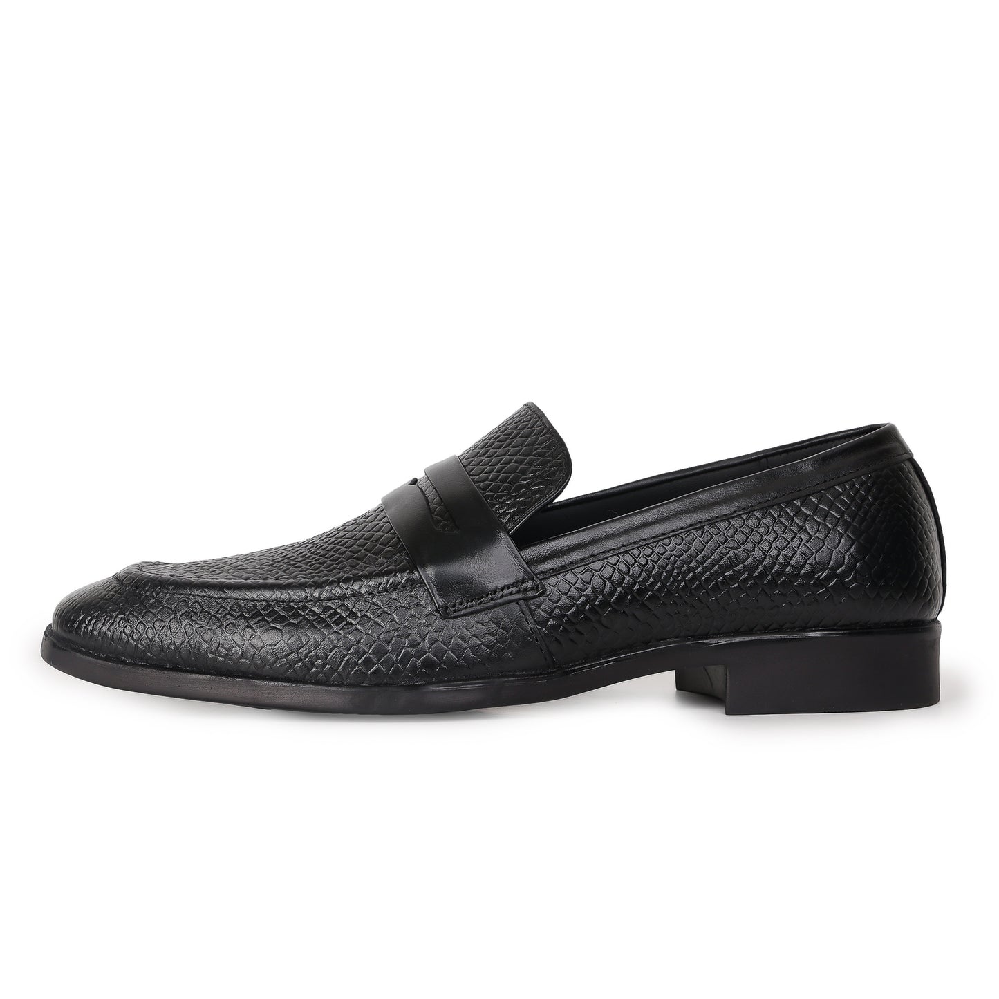 Delefs Men's Soft leather, effortless style Black Shoes
