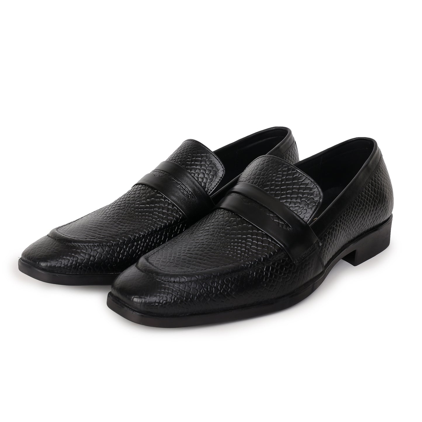 Delefs Men's Soft leather, effortless style Black Shoes