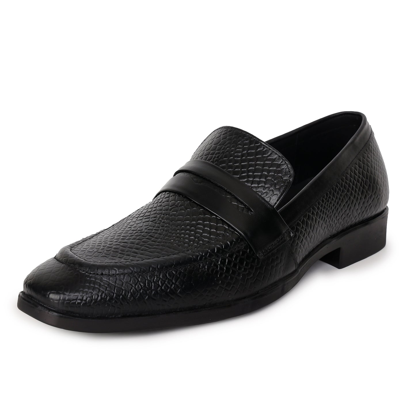 Delefs Men's Soft leather, effortless style Black Shoes