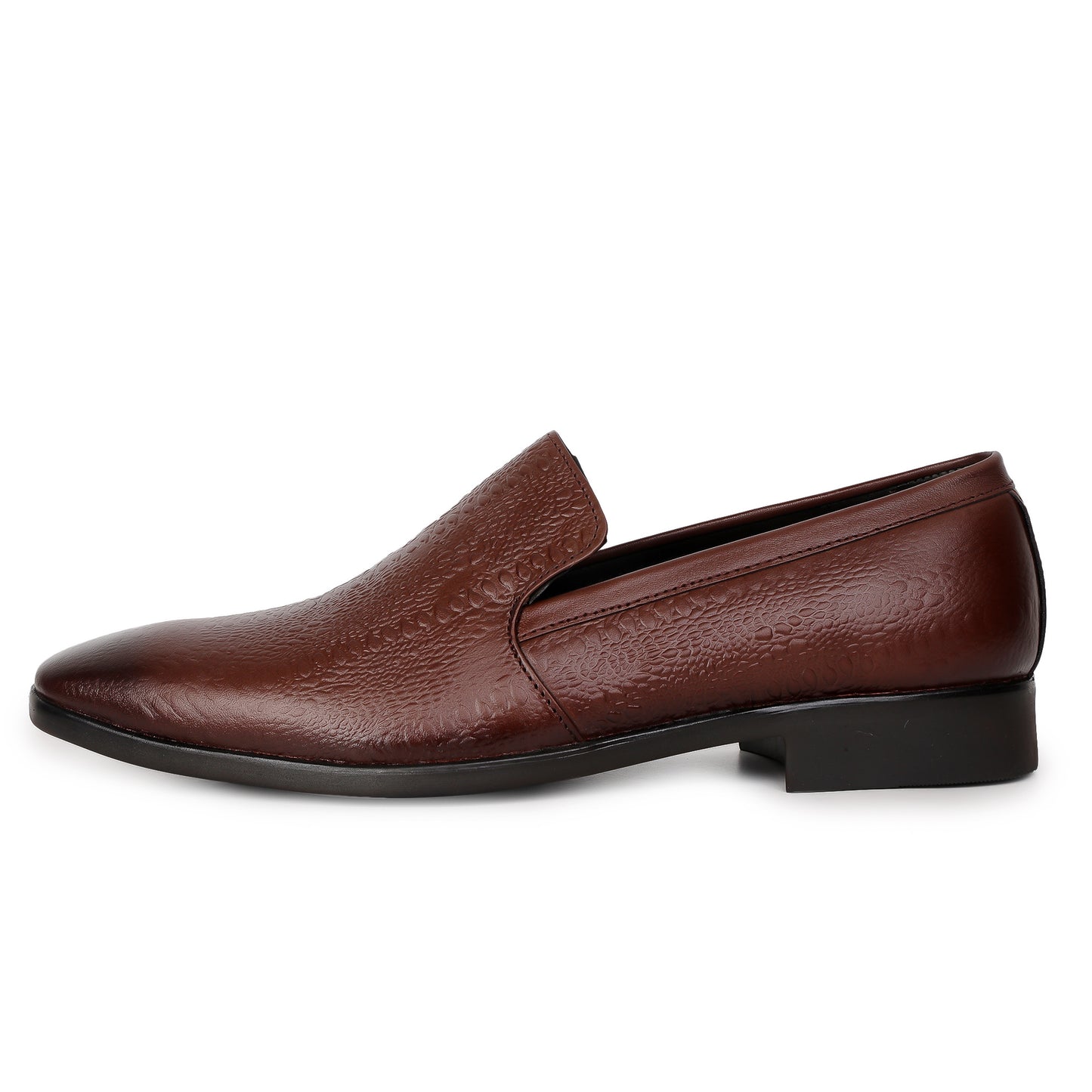 Delefs Men's Soft leather, effortless style Brown Shoes