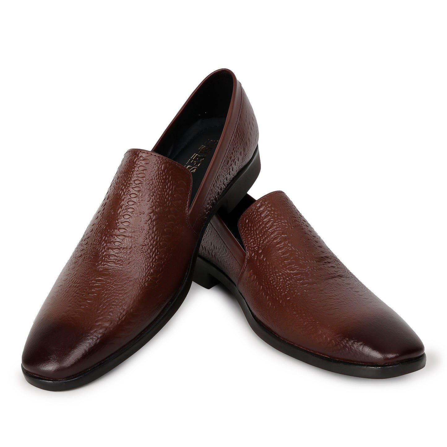 Delefs Men's Soft leather, effortless style Brown Shoes