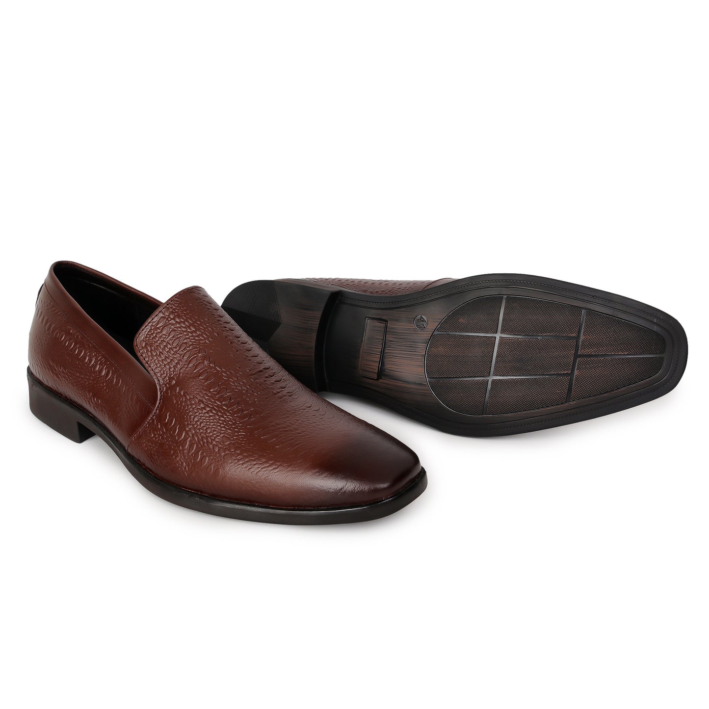 Delefs Men's Soft leather, effortless style Brown Shoes