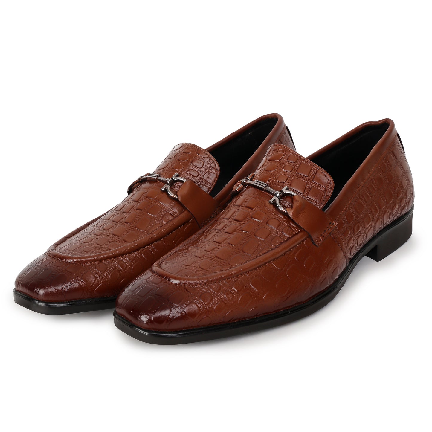 Delefs Men's Soft leather, effortless style Tan Brown Shoes