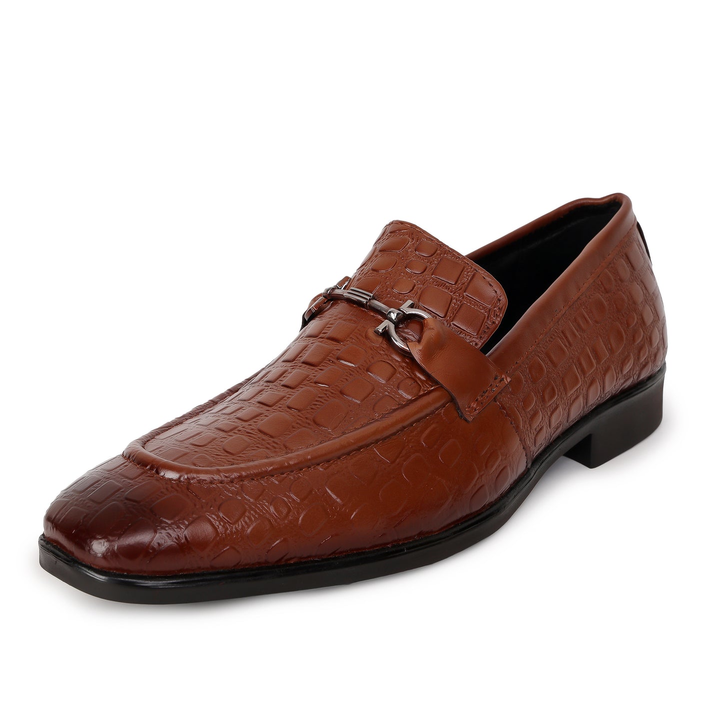Delefs Men's Soft leather, effortless style Tan Brown Shoes
