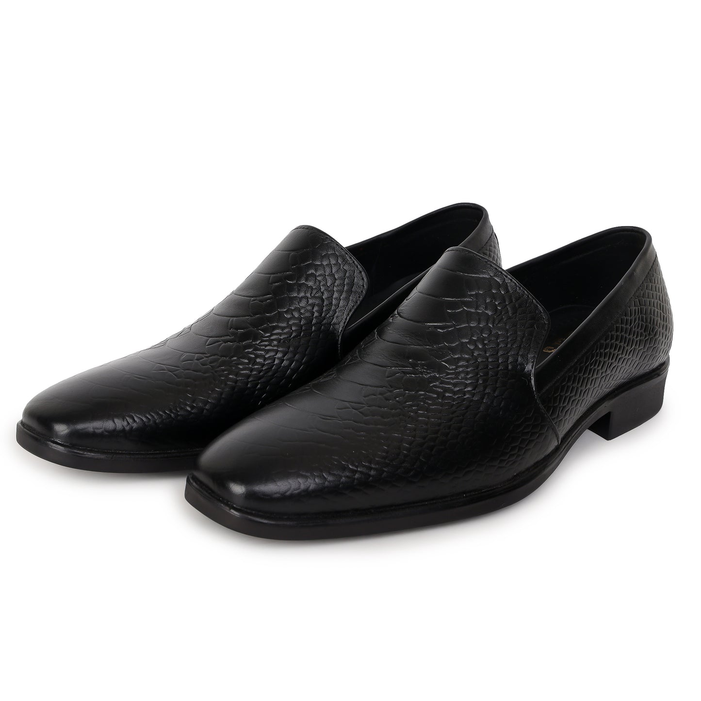 Delefs Men's Soft leather, effortless style Black Shoes