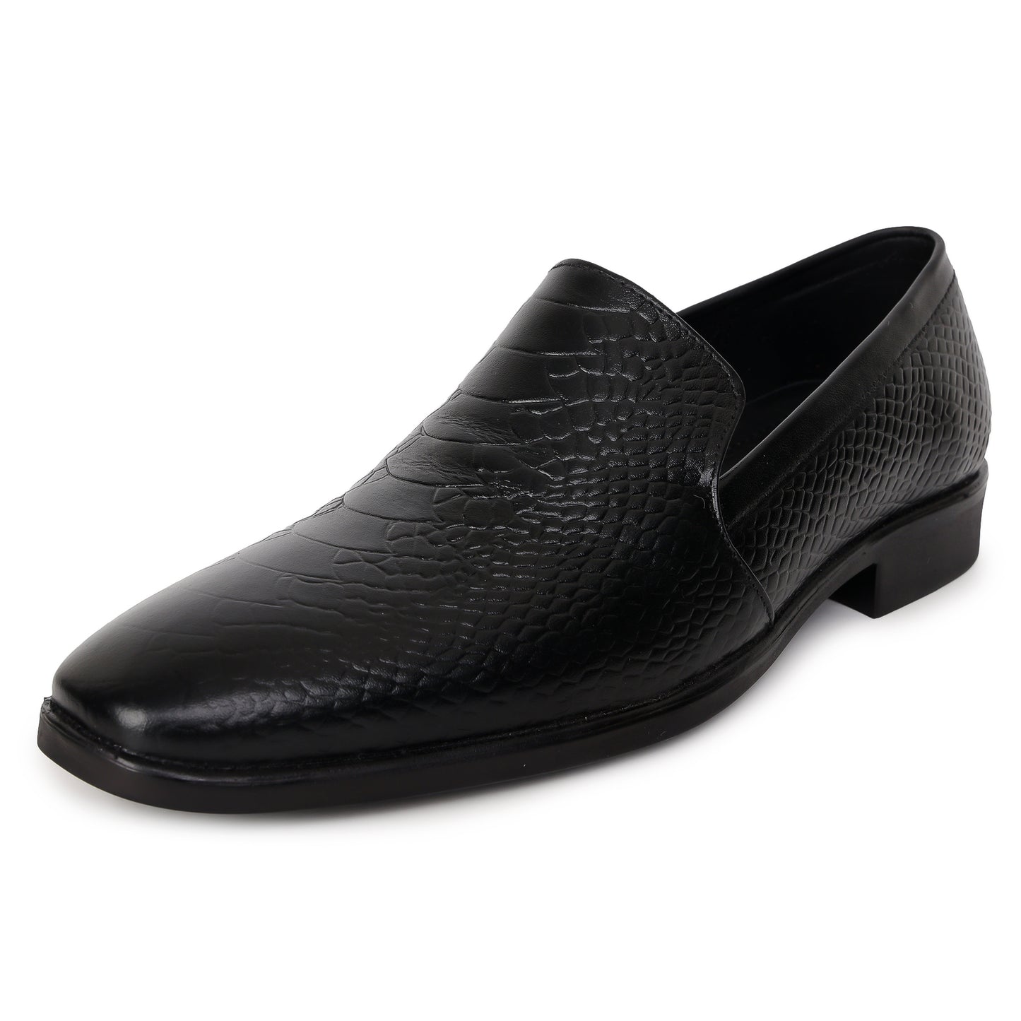 Delefs Men's Soft leather, effortless style Black Shoes