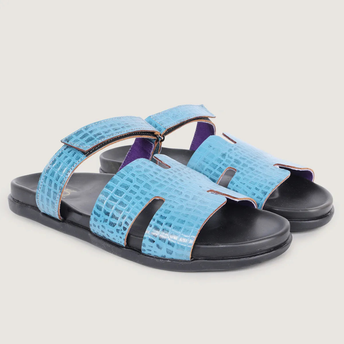 SLIDER | Croco-Orso Sky-Blue