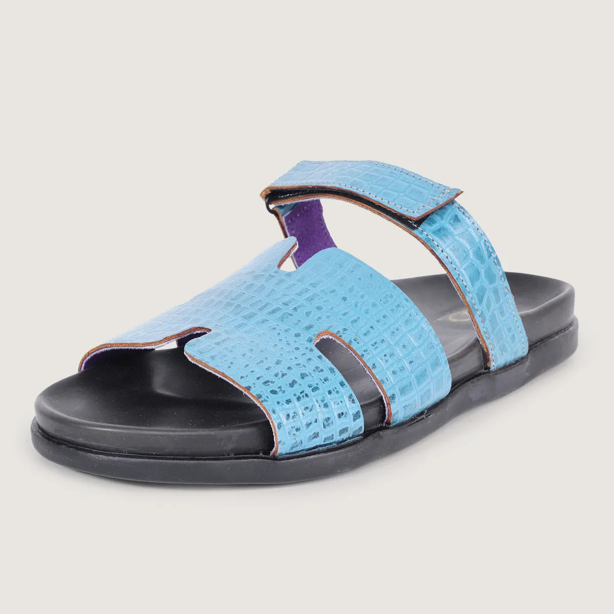 SLIDER | Croco-Orso Sky-Blue
