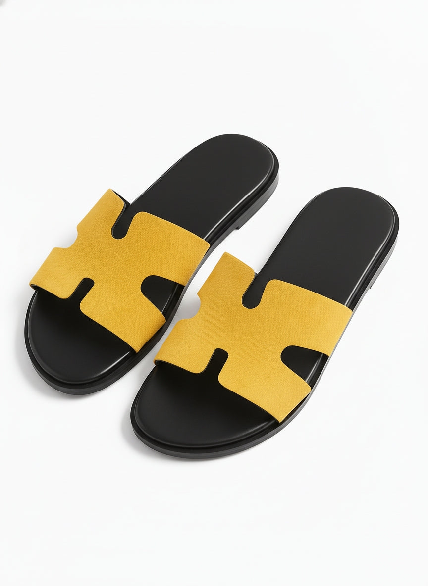 Slider-Men| Parco Suede Yellow