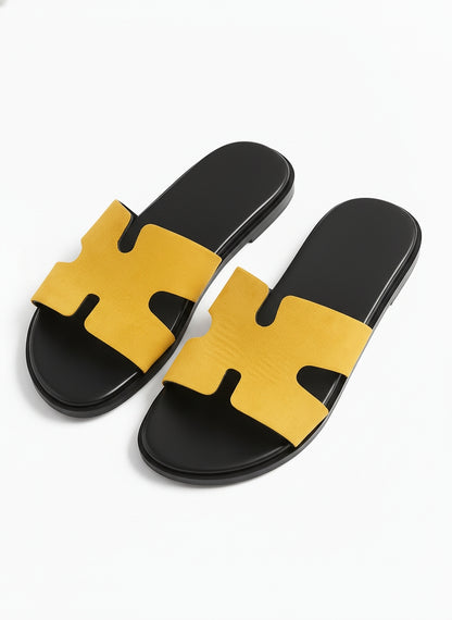 Slider-Men| Parco Suede Yellow