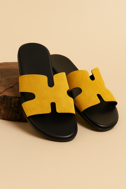 Slider-Men| Parco Suede Yellow
