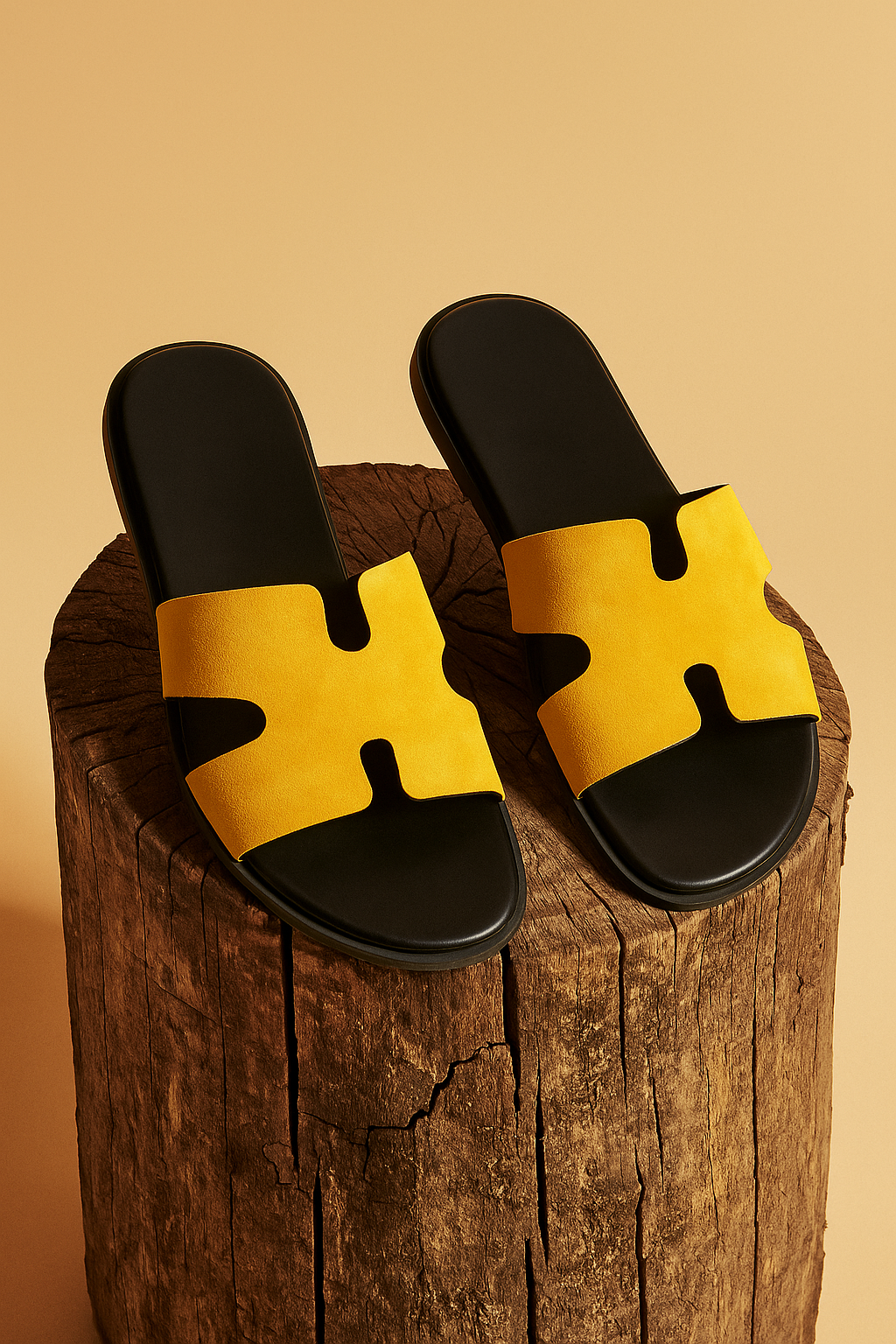 Slider-Men| Parco Suede Yellow