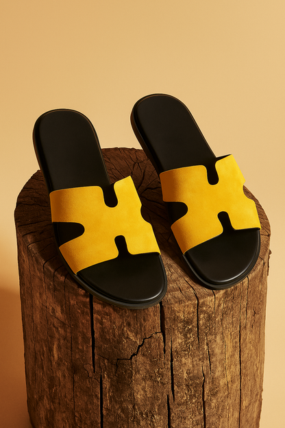 Slider-Men| Parco Suede Yellow