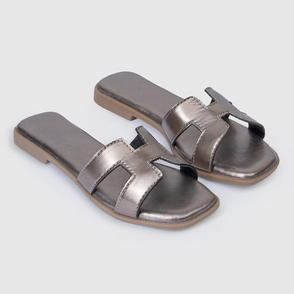 Flats | Camilla Gun Grey