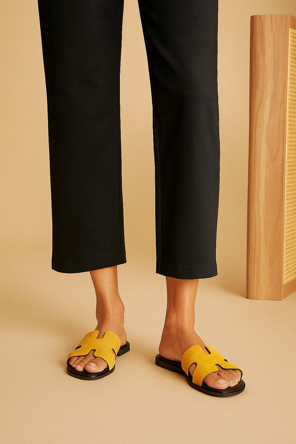 Slider-Men| Parco Suede Yellow