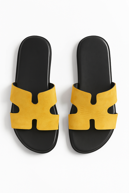 Slider-Men| Parco Suede Yellow