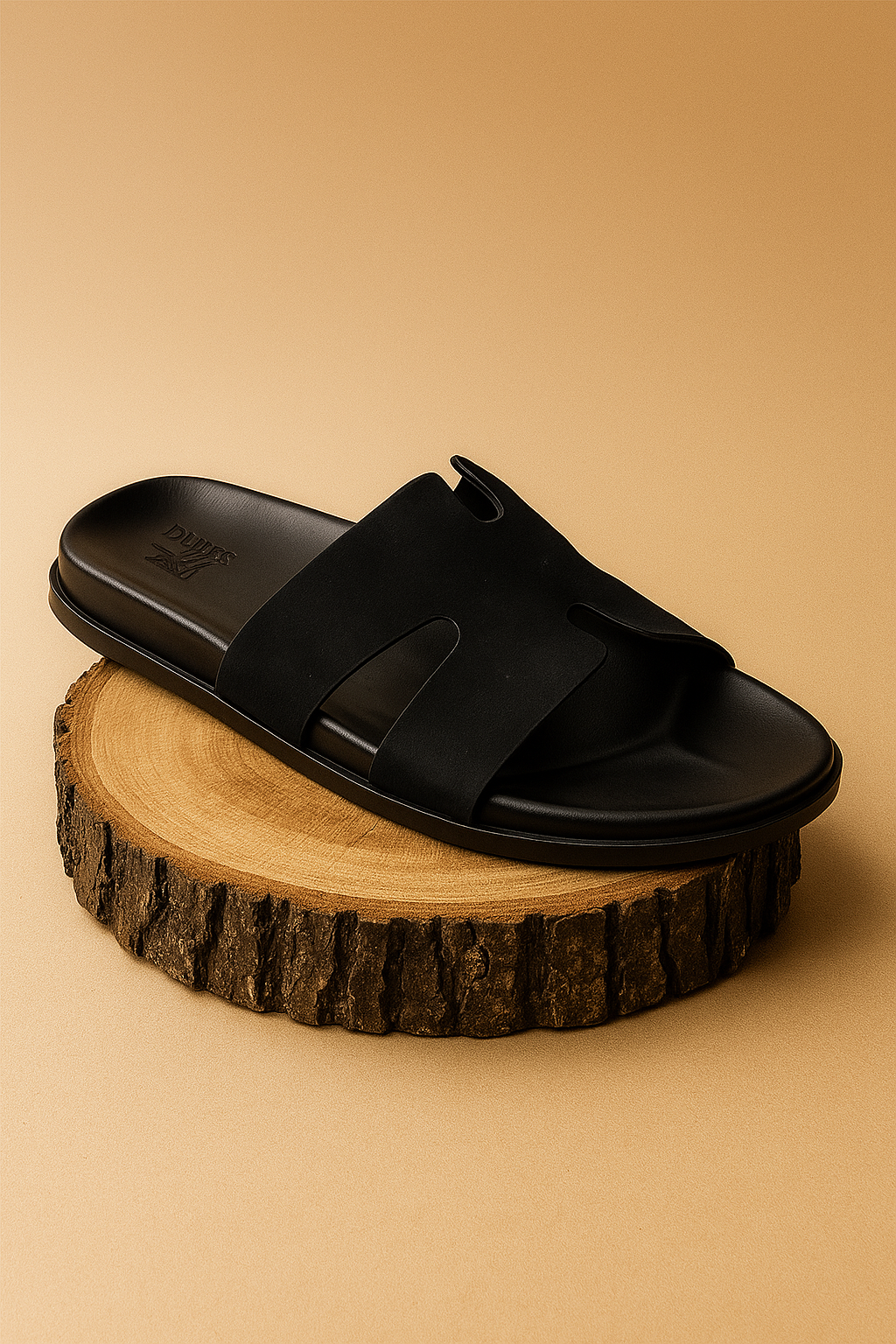 Slider Men | Francesca Suede Black
