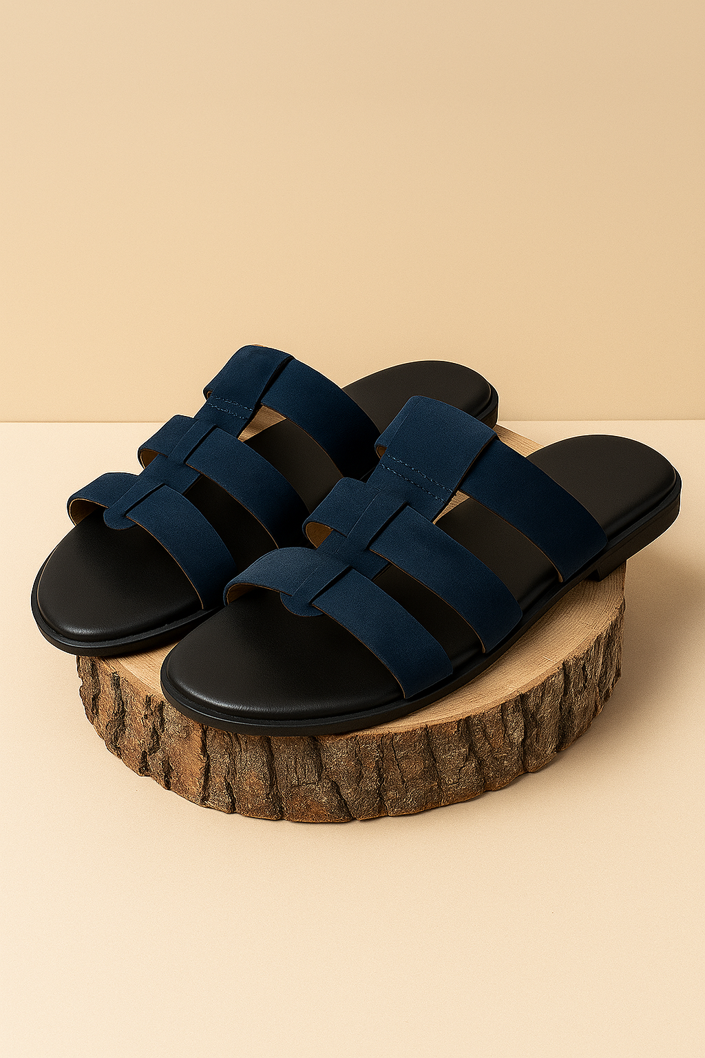 Slider-Men| Jean Super Suede Blue