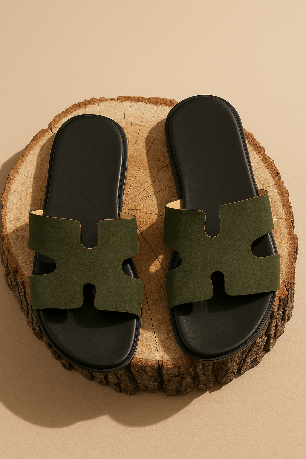 Slider-Men| Parco Suede Green