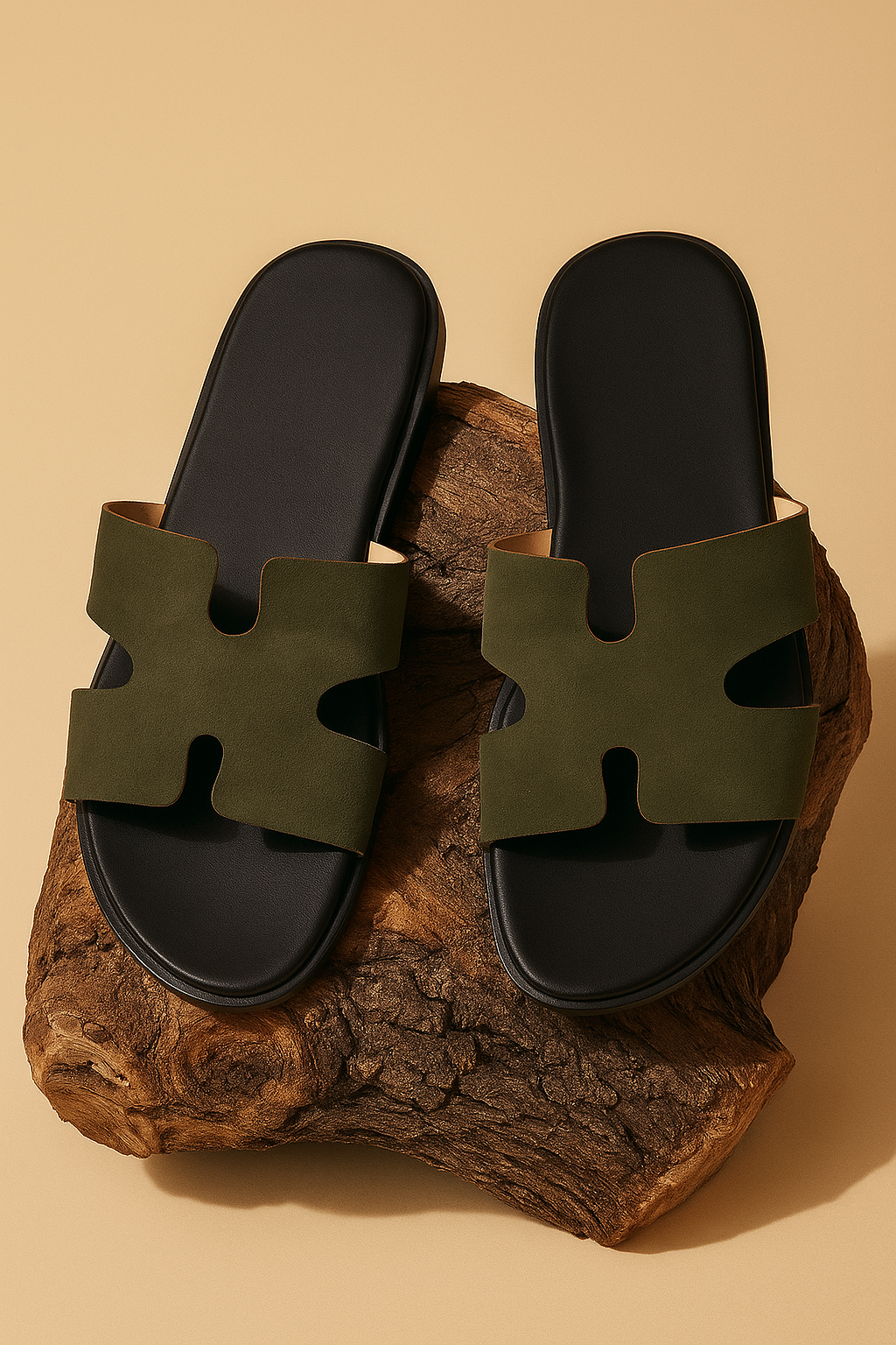 Slider-Men| Parco Suede Green