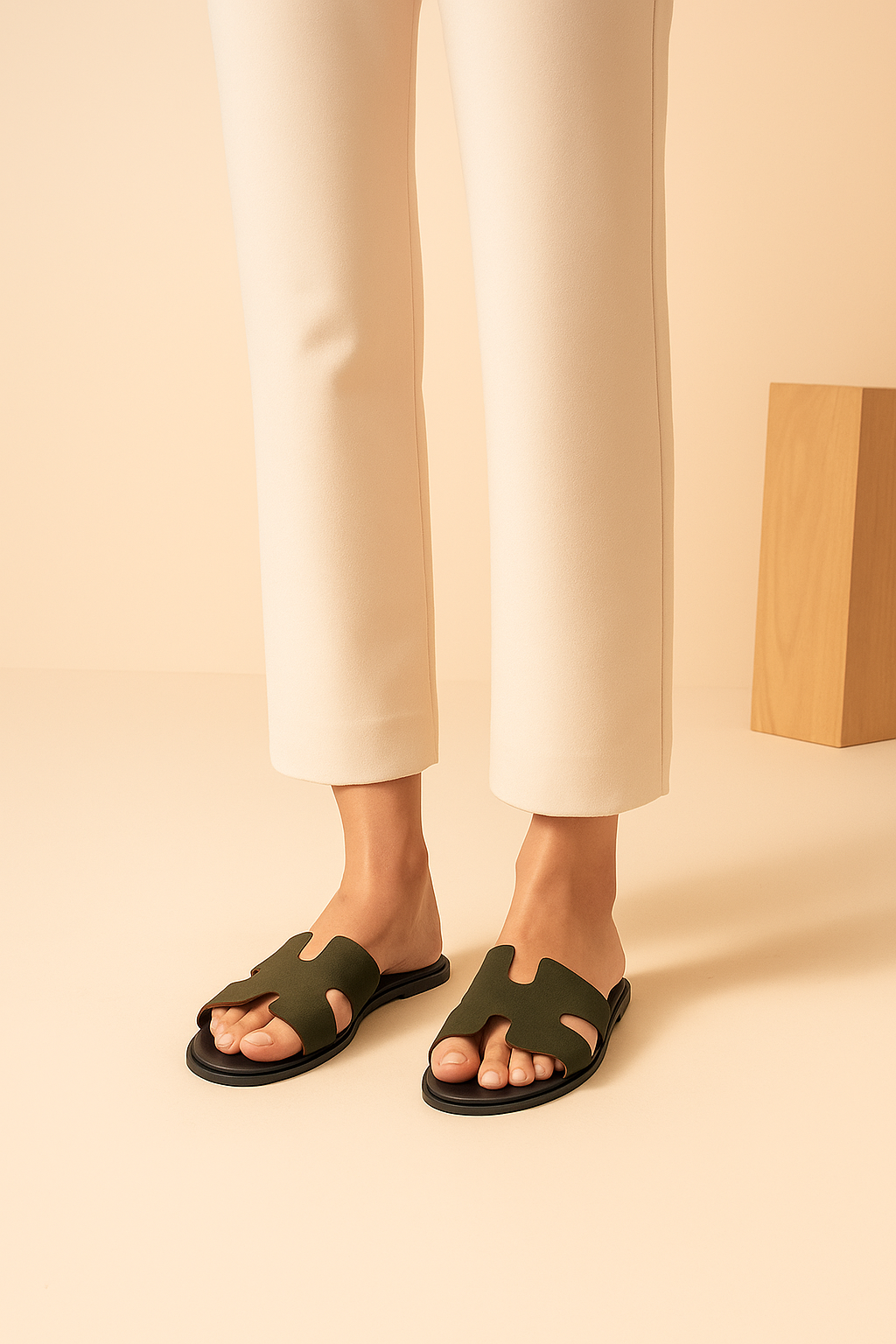 Slider-Men| Parco Suede Green