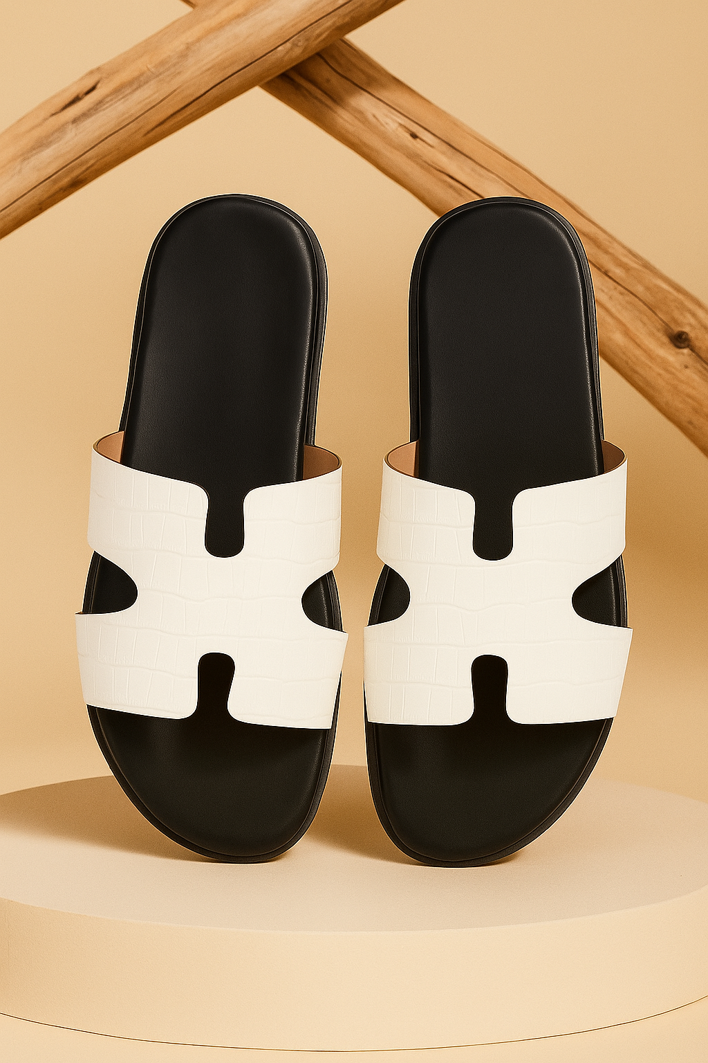 Slider-Men| Giuseppe Croco Patent White